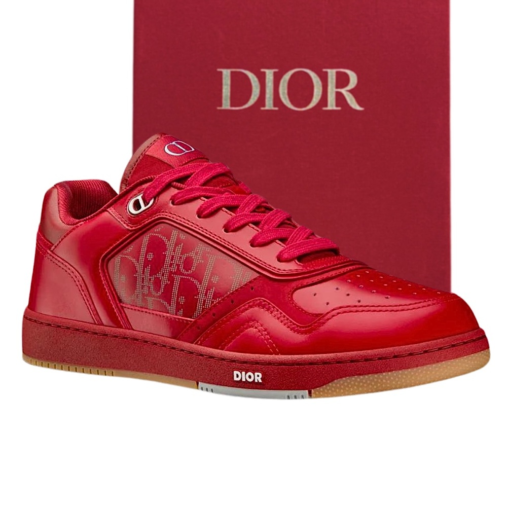 BRAND NEW! Dior B27 Galaxy Red Low Top Sneakers Sz. US 11 EU 44
